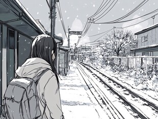 古风宫廷漫画《长安纸上书》封面